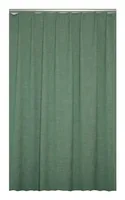 Hubatka Dekovorhang mit Faltenband Quirin 140 cm x 240 cm, Grün - Breite: 140 cm - Höhe: 240 cm - Eigenschaften: Keine Eigenschaft - Zertifikate: Keine Zertifizierung - Motiv: Ohne Motiv - Detailfarbe: Grün