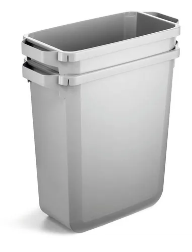 DURABLE Abfallbehälter Durabin ECO 60 Liter rechteckig grau