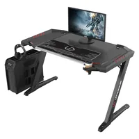 Ultradesk Gaming Tisch Rocket Schwarz - Beleuchtung: Ja - Höhenverstellbar: Nein - Detailfarbe: Schwarz - Material: Stahl