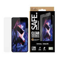 SAFE. Displayschutz für Samsung Galaxy S 2026 - Kompatible Hersteller: Samsung - Mobiltelefon Kompatibilität: Galaxy S26 - Folien Effekt: Kratzfest - Nachhaltigkeit: Nicht angegeben