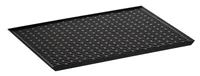 Yamazaki Abtropfgestell Tower Schwarz - Tiefe: 30.7 cm - Breite: 42.5 cm - Detailfarbe: Schwarz - Geschirrhalterung: Keine Halterung - Höhe: 1.5 cm - Produkttyp: Abtropfmatte