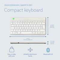 R-GO COMPACT BREAK ERGONOMIC KEYBOARD QWERTZ (DE) BLUETOOTH W