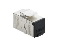 DELOCK Keystone Modul RJ45 BU < BU Cat.6A Schraubschutzkappe