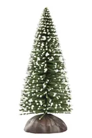 HobbyFun Mini-Utensilien Tanne 8 cm - Detailfarbe: Grün - Weiss - Schwarz - Material: Kunststoff - Holz - Verpackungseinheit: 1 Stück - Motiv: Tannenbaum - Anlass: Weihnachten