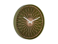 KARLSSON Wanduhr Girasol 40.6 cm, Luxus grün - Uhrtyp: Analog - Betriebsart: Akkubetrieb - Batteriebetrieb - Funksignal: Nein - Funktionen: Zeit - Form: Rund - Detailfarbe: Grün