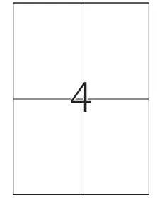 HERMA TopStick Etiketten A4, 105 x 148 mm, Weiss, 400 Etiketten - Klebehaftung: Permanent - Drucker Kompatibilität: A4 - Anzahl Blatt: 100 × - Papierformat: A4 - Anzahl Etiketten: 400 - Etikettentyp: Beschriftungs-Etiketten