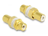 Delock Audio-Adapter Buchse/Buchse Cinch - Cinch - Kabeltyp: Adapter - Audioanschluss Seite A: Cinch - Audioanschluss Seite B: Cinch - Audiokanäle: Mono
