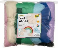 FOLIA Filzrolle Regenbogen 350g 52309 Rainbow