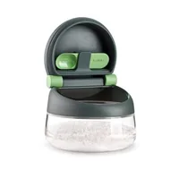 Lékué Vorratsdose mit Messlöffel, Glas, Grau - Produkttyp: Vorratsdose - Materialtyp: Glas - Material: Glas - Polypropylen (PP) - Detailfarbe: Grau - Set: Nein - Verpackungseinheit: 1 Stück