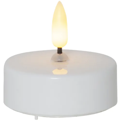 STAR TRADING LED Teelicht Flamme 5.8cm 12.063-06 weiss 2 Stück