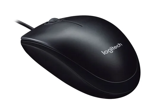 Logitech Maus M90 - Maus-Typ: Standard - Maus Features: Scrollrad - Bedienungsseite: Universal - Detailfarbe: Grau - Schwarz - Verbindungsart: Verkabelt - Schnittstelle: USB-A