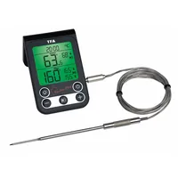 TFA Dostmann Bratenthermometer  KÜCHEN CHEF - Typ: Fleischthermometer - Anwendungsbereich: Backofen - Grill - Kabelgebunden: Ja - Displaytyp: Digital - App kompatibel: Nein