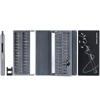StarTech.com 55-Bit Electric Precision Screwdriver Set - Portable Cordless Battery Powered Bit Driver Kit for Electronics, Laptop, Computers, Tablet & Phone Repairs - Magnetic Work Pad - TAA