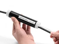 Delock Kaltschrumpfschlauch 0.13 m x 35 mm Schwarz 2 Stück - Detailfarbe: Schwarz - Länge: 0.13 m - Durchmesser: 35 mm - Material: Silikon