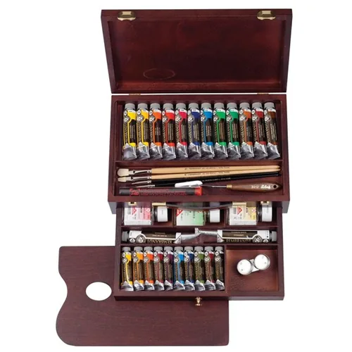 Rembrandt Ölfarbe Master 24 Tuben, Mehrfarbig - Art: Ölfarbe - Detailfarbe: Dunkelgelb - Dunkelrot - Gelb - Rot - Dunkelgrün - Grün - Rosa - Orange - Dunkelbraun - Blau - Braun - Dunkelblau - Set: Ja - Verpackungseinheit: 1 Stück