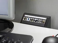 Delock Gehäuse Keystone 6-Port Tischmontage-Leerpanel - Detailfarbe: Schwarz - Montage: Desktop - Serie: Standard - E-Nr.: 0 - Schirmung: Ja - Schnittstellen: Keystone
