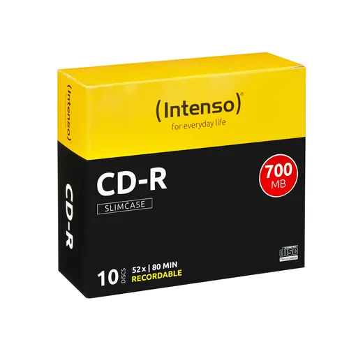 INTENSO CD-R Slim 80MIN/700MB 1001622 52X 10 Pcs