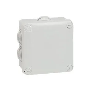 Legrand Abzweigdose Plexo IP55 105 x 105 x 55 mm - Breite: 105 mm - Länge: 105 mm - Tiefe: 55 mm - Schutzklasse: IP55 - Montage: Aufputz - E-Nr.: 152140031