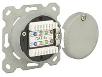 Netzwerk Anschlussdose Unterputz 2 Port RJ45 Cat.6A LSA