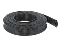 Delock Kabelschlauch 10mx25mm, dehnbar Schwarz - Detailfarbe: Schwarz - Breite: 25 mm - Länge: 10 m - Produkttyp: Kabelschlauch - Ausstattung Kabelmanagement: Zuschneidbar - Elastisch - Verpackungseinheit: 1 Stück