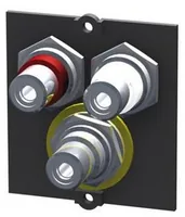 Bachmann 917.026 socket-outlet 3 x RCA Black