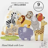 LE TOY VAN Stapelspielzeug Afrika - Altersempfehlung ab: 18 Monaten - Material: Stoff - Holz - Eigenschaften: Keine Eigenschaft - Zertifikate: FSC - Detailfarbe: Mehrfarbig