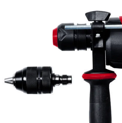 Einhell Bohrhammer TE-RH 28/1 5F - Produktkategorie: Bohrhammer - Werkzeugaufnahme: SDS-plus - Meisselfunktion: Ja - Akkusystem: Netzbetrieb (kein Akku) - Schlagstärke (J): 3 J. - Max. Bohrdurchmesser Beton: 28 mm