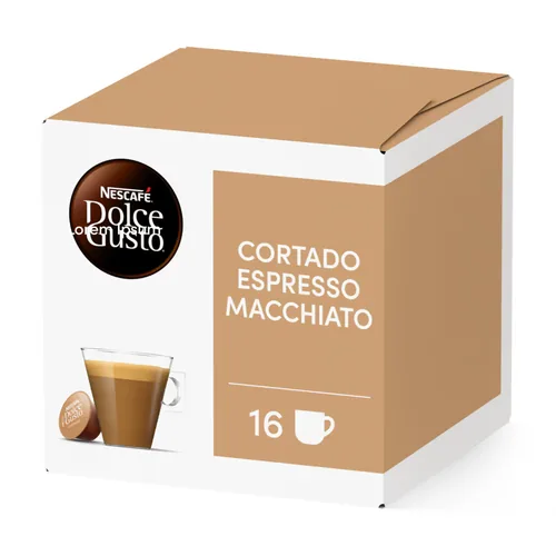 Nescafé Kaffeekapseln Dolce Gusto Cortado Macchiato 16 Stück - Entkoffeiniert: Nein - Produktionsland: Spanien - Packungsgrösse: 16 Stück - Geschmacksrichtung: Keine - Getränkeart: Espresso - Kaffeeart: NESCAFÉ Dolce Gusto