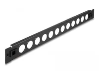 DELOCK 19 D-Typ Patchpanel 12 Port werkzeugfrei schwarz