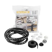 STEFFEN Kabelmanagement Set D-Line Schwarz - Detailfarbe: Schwarz - Breite: 15 mm - Länge: 1.25 m - Produkttyp: Kabelschlauch - Ausstattung Kabelmanagement: Set - Verpackungseinheit: 1 Stück