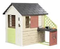 Smoby Spielhaus Natur mit Küche - Produkttyp: Spielhaus - Widerstandsfähigkeit: UV Schutz - Witterungsbeständig - Altersempfehlung ab: 2 Jahren - Tiefe: 110 cm - Breite: 127 cm - Aussenanwendung: Ja