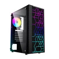 Gembird Fornax 2500 ARGB Gaming ATX computer case, Midi Tower, backlight,  Black
