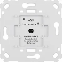 Homematic IP Wired Smart Home Wired Wandtaster für Markenschalter 2-fach - Produkttyp: Fernbedienung und Wandtaster - System-Kompatibilität: Amazon Alexa - Google Assistant - Protokoll: IPv6 - Systemkompatibilität: Bedienung des Wired-Systems über Google 