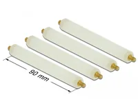 DELOCK Abstandshalter M4 x M4, Sechskant Außen, 90mm Natur
