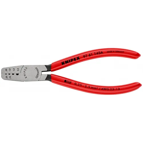 Knipex Crimpzange 145 mm für Aderendhülsen - Typ: Crimpzange - Länge: 145 mm