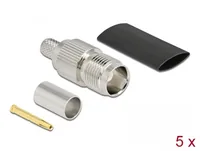 DELOCK TNC Buchse zum Crimpen RG-59 mit Schrumpfschlauch