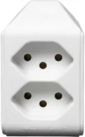 Brennenstuhl Abzweigstecker 2 x T13, 300° drehbar, Weiss - Detailfarbe: Weiss - Schalter: Nein - Steckdosenanzahl: 2 - Ausstattung: drehbar 300° - Kinderschutz: Nein
