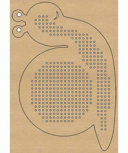 URSUS Stickset Kreuzstich Tiere 14.5 x 20 cm, 24 Stück - Detailfarbe: Braun - Produktart: Stickkarton