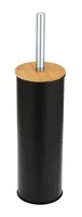 Wenko Toilettenbürste Tortona Schwarz - Art: Toilettenbürsten-Set - Detailfarbe: Schwarz - Detailmaterial: Stahl - Holz - Grundmaterial: Holz - Metall