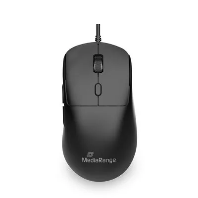 MediaRange Maus 6 Tasten kabelge. USB-C 800-2400 dpi sw