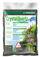 Dennerle Crystal quartz gravel diamond black, 5 kg
