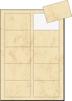 SIGEL Visitenkarten 85x55mm DP744 beige, 225g 100 Stück