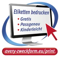 Avery Zweckform Universal-Etiketten 6122 70 x 36 mm, 10 Blatt - Klebehaftung: Permanent - Drucker Kompatibilität: Laser - Inkjet - Anzahl Blatt: 10 × - Papierformat: A4 - Anzahl Etiketten: 240 - Etikettengrösse: 70 x 36 mm