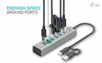 I-TEC USB-C - Charging - Metal - HUB - 7 Port - without power adapter