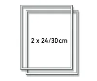 Schipper 605220771 wall frame 240 x 300 mm Rectangle Silver Aluminium