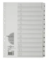 Pagna 31005-08 divider Cardboard, Polypropylene (PP) White