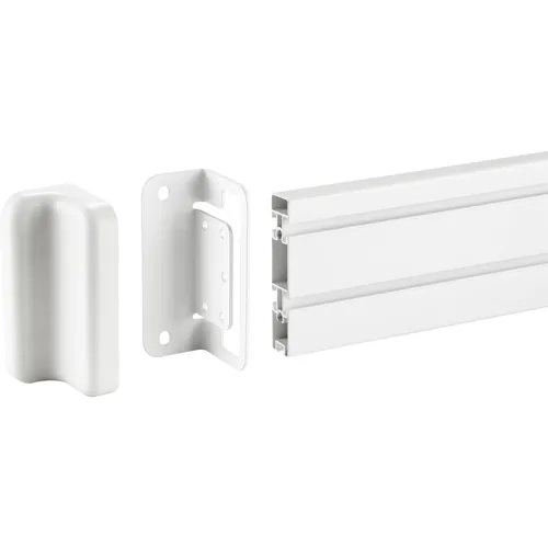 InLine Slatwall Befestigungswinkel für Wandhalterung Panel - weiß - 2er-Set