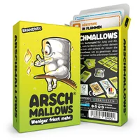 Denkriesen Kartenspiel Arschmallows (DE) - Sprache: Deutsch - Kategorie: Kartenspiel - Altersempfehlung ab: 9 Jahren - Spieldauer: 30 min - Min. Anzahl Spieler: 2 - Max. Anzahl Spieler: 6