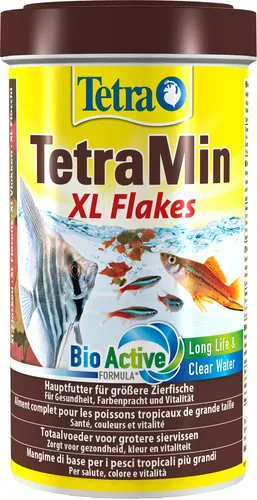Tetra Basisfutter TetraMin Flakes, 1 l - Fischart: Zierfische - Futterart: Flocken - Verwendung: Süsswasser - Packungsgrösse: 200 g - Produkttyp: Alleinfutter