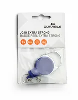 Durable Retractable reel EXTRA STRONG with snap button strap + keyring
